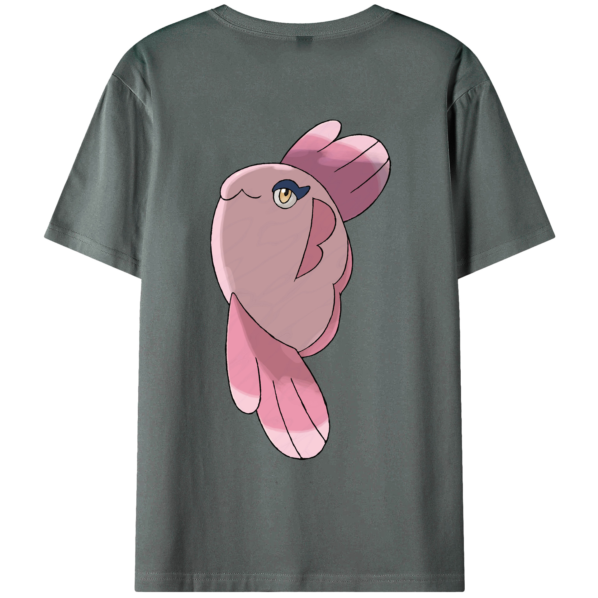 （画像用） ポケットモンスター Pokémon 綿100％ メンズ半袖Tシャツ（バックプリント） 通気性